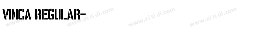 Vinca Regular字体转换